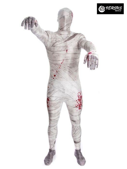 Tuta Mummia Maschera Vestito Carnevale Halloween Mummy Cosplay MUMMIA01